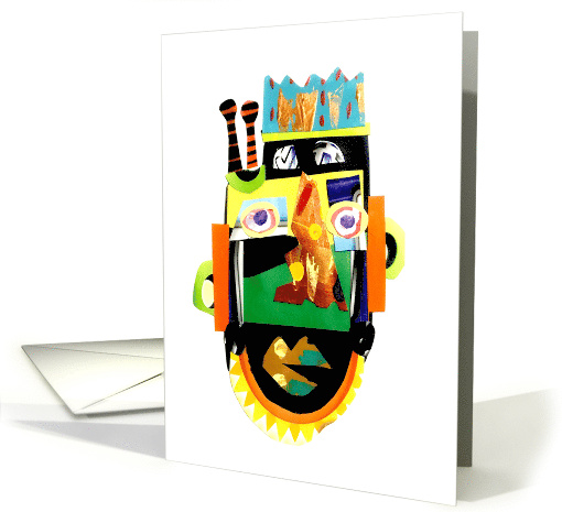Abstract Sunny Face Blank Any Occasion card (1649240)
