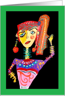 Cultural Woman Blank Any Occasion card