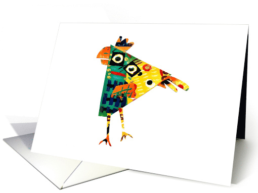 Abstract Triangle Bird Blank Any Occasion card (1662330)