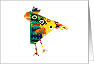 Abstract Triangle Bird Blank Any Occasion card