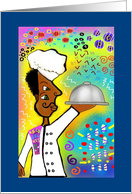 African American Chef Blank Any Occasion card