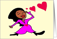 African American Woman card