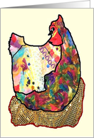 Chicken with fashion card