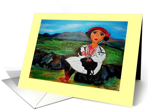Afghan Girl in Noristani dress card (744980)
