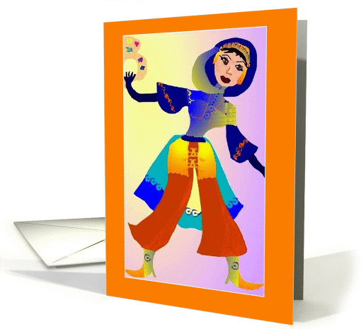 Afghan Woman Painter card (873010)