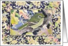 Ruby-crowned Kinglet in the leaves card