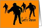 Let’s Dance. Halloween Costume Party Invitations. card