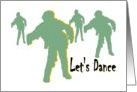 Let’s Dance. Zombie Block Party Invitation. card