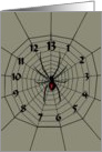 Happy Halloween 13 Hour Spiderweb Clock card