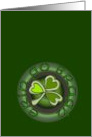 Erin go Bragh. Beannachta na File Praic oraibh! Means: Ireland Forever. St. Patricks Blessing upon you! in Gaelic. card