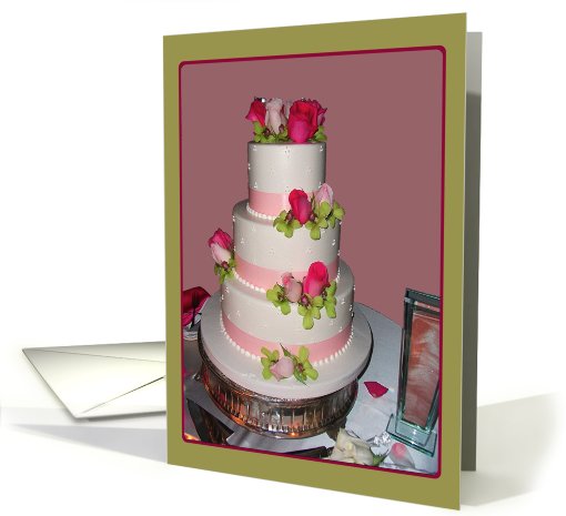 Rose Garnered Wedding Cake. (Be My Bridesmaid and Then... (784954)