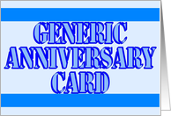 Generic Anniversary Card
