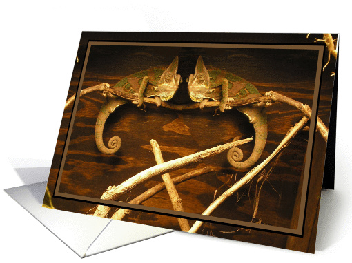 Pair of Iguanas. (I Just Wanna, Be an Iguana!) card (787919)