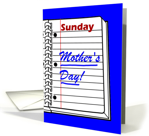 Work Wife. Belated Mother's Day. Date/Daytime Planner Book. card