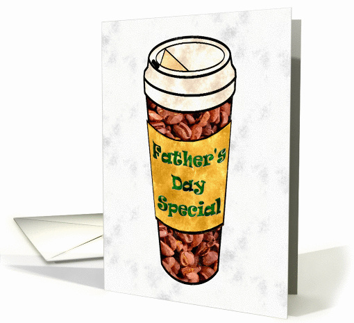 Work Husband. Father's Day Tall Cup of Coffee graphic. card (811695)