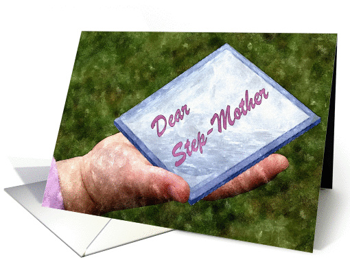 Step-Mother on her Wedding Day. Child's Hand, Envelope. card (813827)