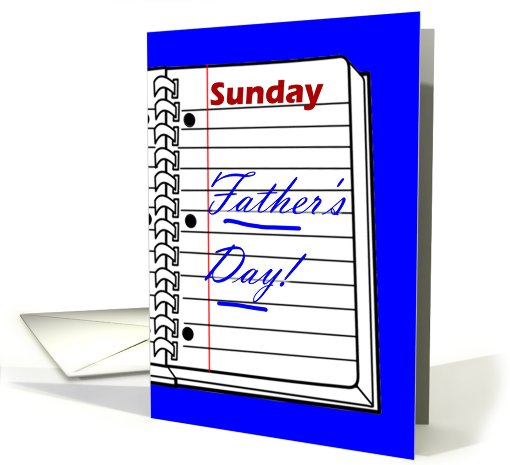 Father's Day. Work Husband.Sunday, I'm Sorry you have to work. card