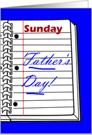 Father’s Day. Work Husband.Sunday, I’m Sorry you have to work. card