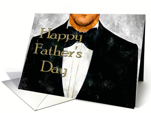 Father's Day. Work Husband. Black Tie and Tuxedo. card (816628)