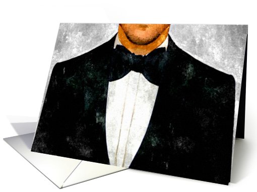 Congratulations on being honored. Black Tie and Tuxedo. card (817067)