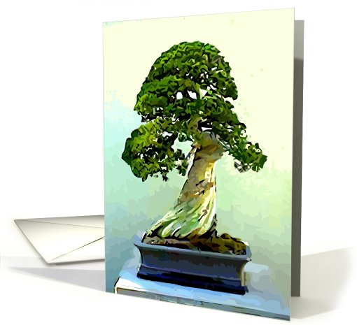 Congratulations on being honored. Cypress, Bonsai Tree. card (817075)