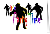 It’s Party Time. Zombie Party Invitation. card