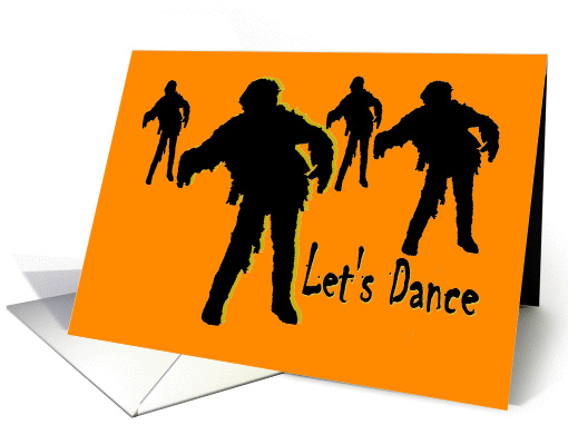 Let's Dance. Halloween Costume Party Invitations. card (845820)