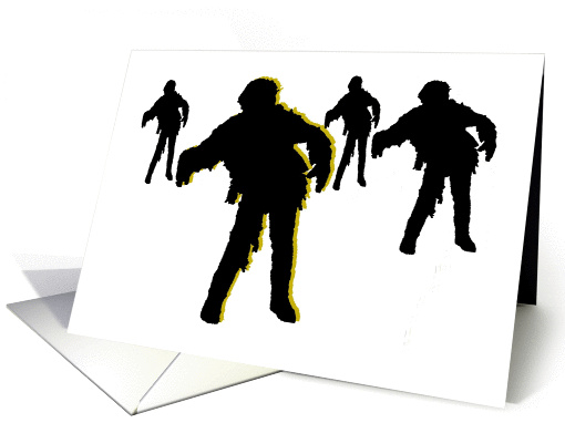 Happy Halloween Zombie Silhouettes card (845854)