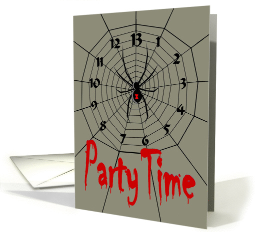 Party Time. 13 Hour Spiderweb Clock card (845867)