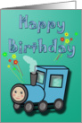 Cute Cartoon Train Boy’s Birthday Card