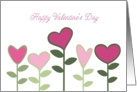 Growing love heart flowers Valentine’s Day card