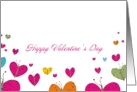 Colorful butterfly hearts Valentine’s Day card