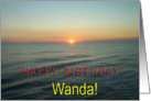 Happy Birthday Wanda card