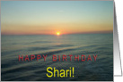Happy Birthday Shari card