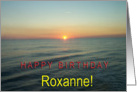 Happy Birthday Roxanne card