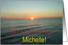 Happy Birthday Michelle card