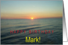 Happy Birthday Mark card