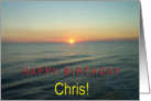 Happy Birthday Chris card