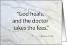 God Heals - Get Well card