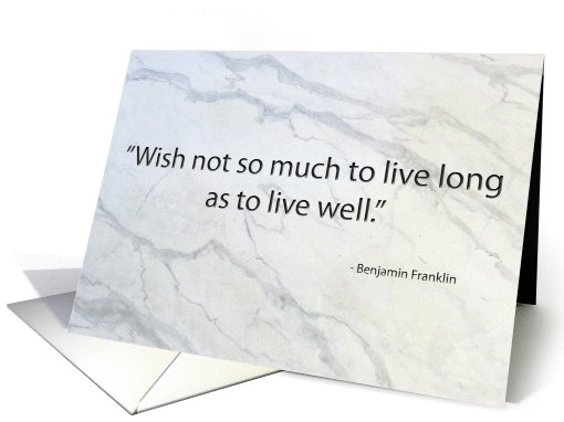 Live Well card (764147)