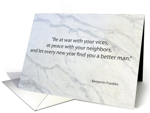Let Every Year Find You a Better Man card (767652)