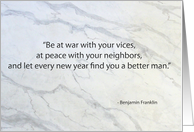 Let Every Year Find You a Better Man card