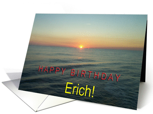 Happy Birthday Erich card (891004)
