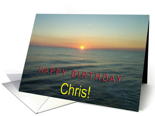 Happy Birthday Chris card (891005)