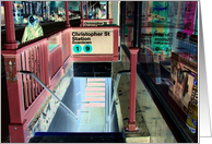 Christopher Street subway entrance card