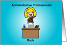 Administrative Professionals Rock Text Card