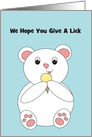 Polar Bear Ice Cream Party Invitation card