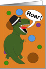 Thanksgiving Tyrannosaurus Rex Dinosaur card