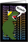 New Years Eve Party Invitation Tyrannosaurus Rex Dinosaur card