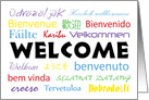 Multilanguage Welcome Card - All Languages card